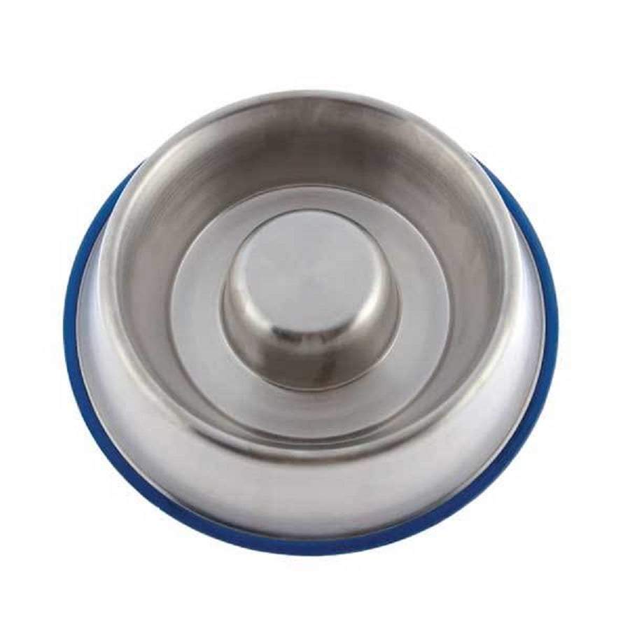 Yours Droolly Stainless Steel Bowl Slow Feed Buy Pet Bowls