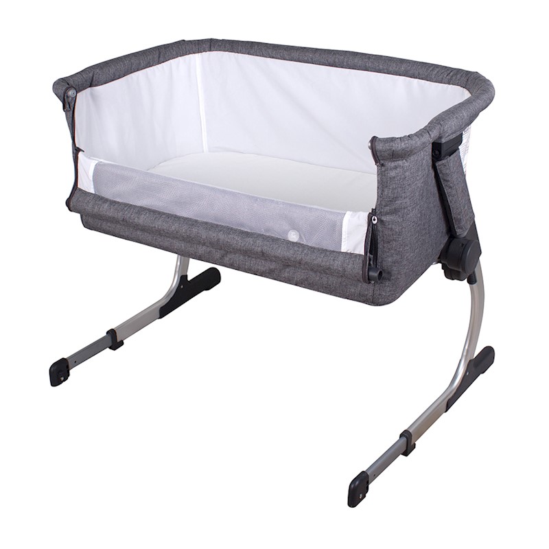 childcare co sleeper baby bassinet storm cloud