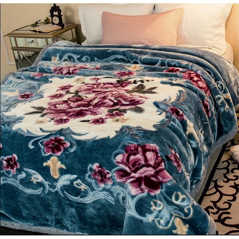 750GSM Queen Size Bed Mink Blanket Throw Rug 200x240cm 4.5kg Soft Thick