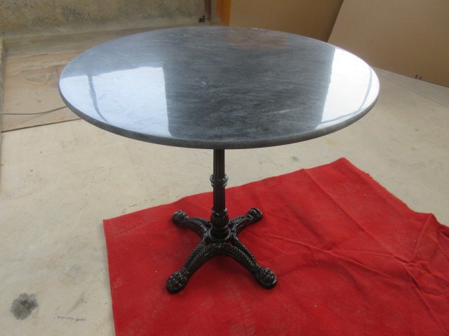 Modena Round Dining Table with Black Marble Top | Buy ...