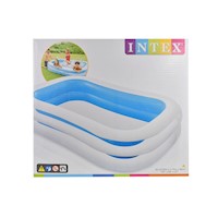 Intex Swim Centre Ring Family Inflatable Pool - 2.62m x 1.75m x 56cm