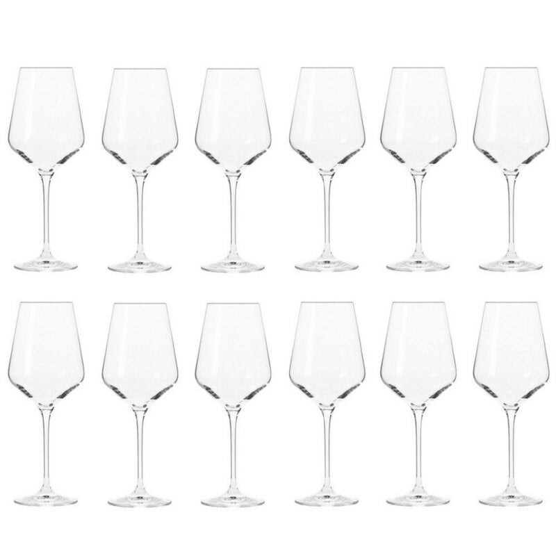 12pc Krosno Avant Garde 390ml White Wine Drinkware Glass Barware