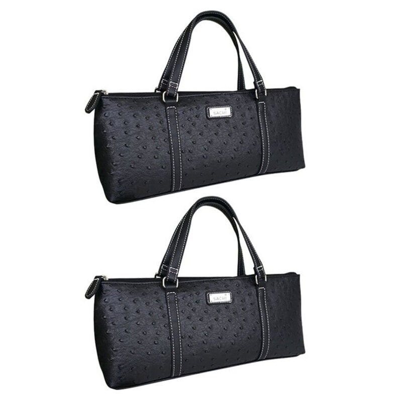 Sachi Insulated Wine Purse Cooler Tote Bag Navy Blue