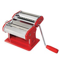 Avanti Pasta Making Machine/Stainless Steel/Spaghetti/Fettuccine/Chef/Red