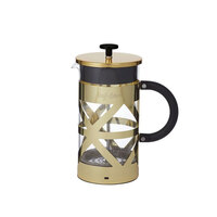 Leaf & Bean Ibiza 350ml Coffee/Espresso/French Press Plunger Maker Glass/Gold