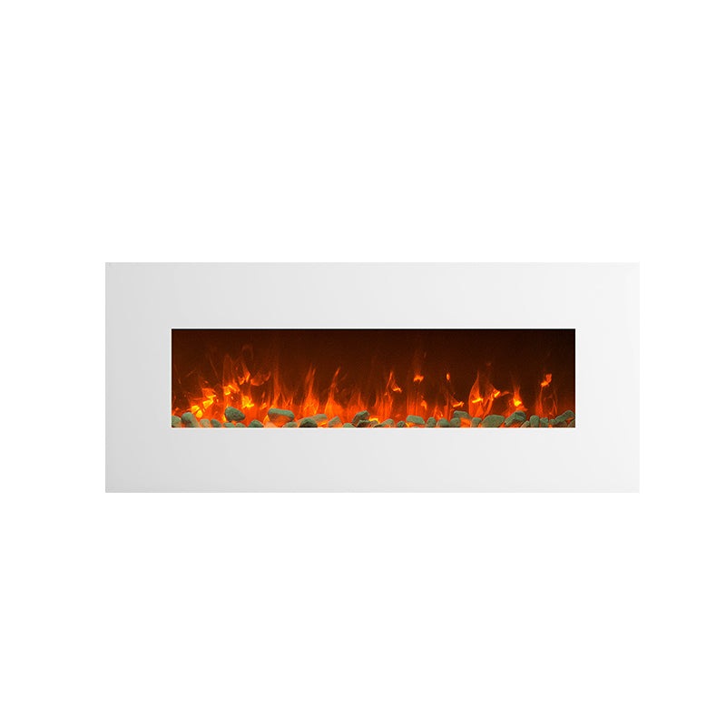 1500w 50 White Wall Mounted Electric Fireplace Heater Fire
