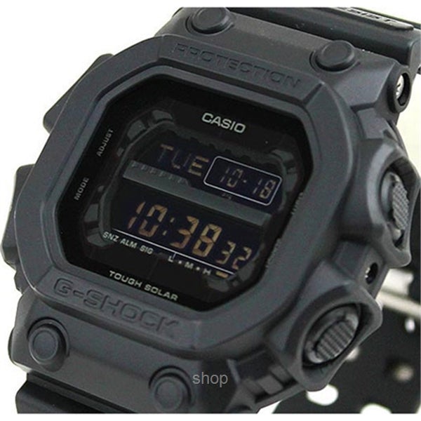 black digital watch