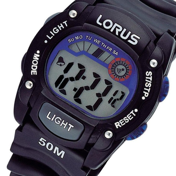 how to reset the time on a lorus digital watch