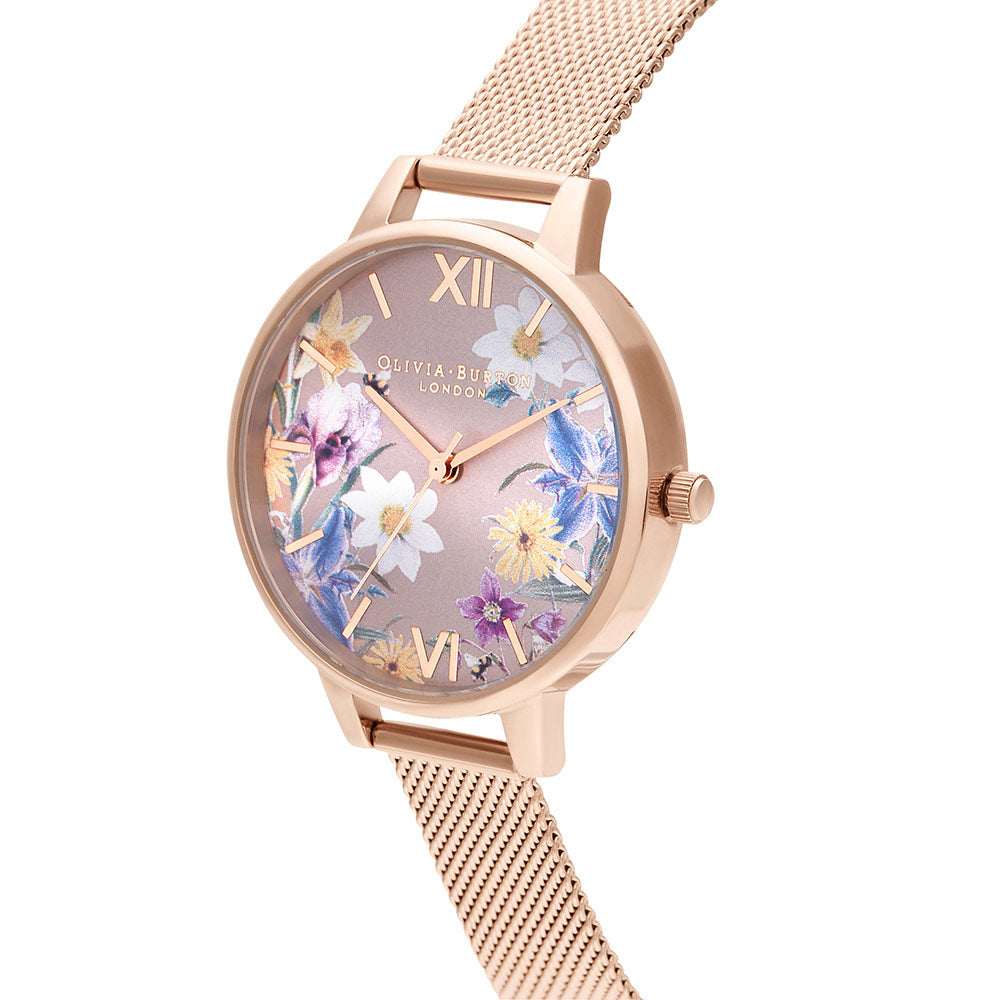 Olivia Burton Best In Show Pale Rose Gold Mesh Ladies Watch Ob16eg141 Buy Women S Watches 7613272332897