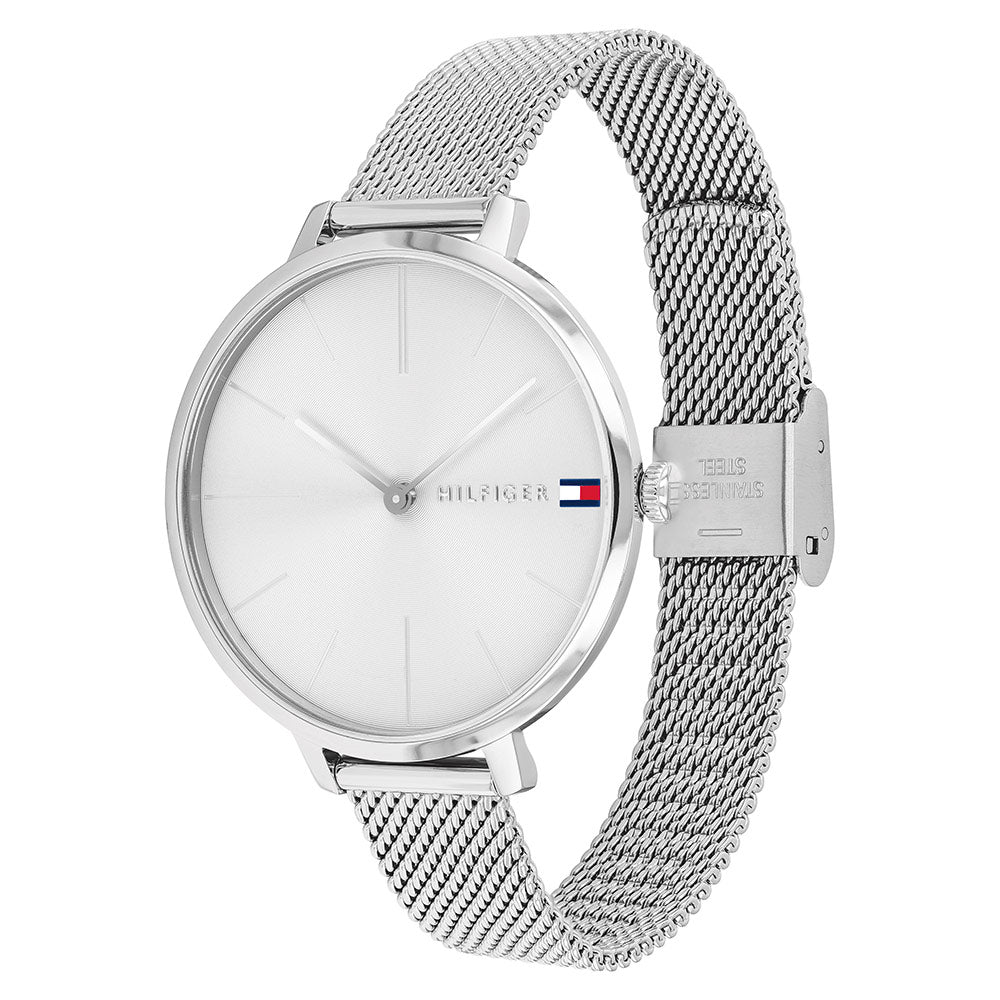 tommy hilfiger ladies watch silver