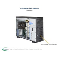 Supermicro SuperServer 7049P-TRI, 4U Tower, Dual Socket LGA3647, 16x DIMM, Intel C621, 2 x GB LAN, IMPI, 8 x 3.5" HDD HW, 1280w RPSU SYS-7049P-TR