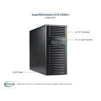 Supermicro SuperWorkstation 7039A-I, 4U Tower, Dual Socket LGA3647, 16x DIMM, Intel C621, 2 x GB LAN, IMPI, 4 x 3.5" HDD Fixed, 1200w PSU SYS-7039A-I