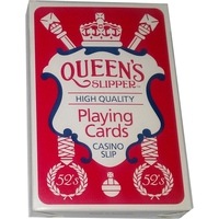 QUEEN'S Slipper 52's Playing Cards, Casino Quality, *RED*, +Bridge Score Card