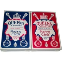 2 pack QUEEN'S Slipper 52's Casino Slip Quality Playing Bridge Cards