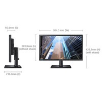 Samsung 21.5" Business Monitor FHD Height Adjust D-Sub, DVI, Tilt,VESA Monitor (LS) LS22E45KBSV/XY