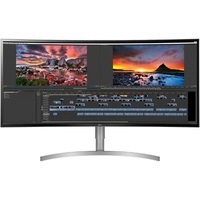 LG 38" IPS 1ms 21:9 3840 x 1600 HDR10 FreeSync Curved 3-Side Borderless Monitor w/HAS - DP/2xHDMI Type C BT Rich Bass Speaker VESA100mm - 38UC99 38WK95C-W