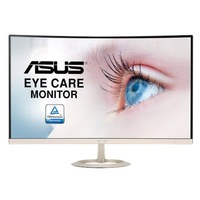 ASUS VZ27VQ Eye Care Curved Monitor - 27" Full HD (1920x1080), Ultra-slim, Frameless, Flicker Free, Blue Light Filter, HDMI, D-Sub, DP VZ27VQ