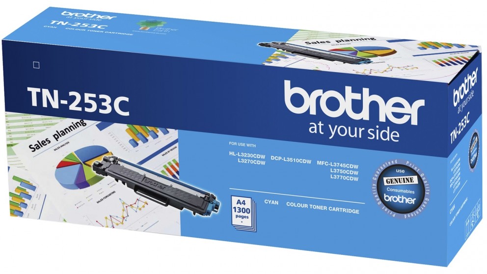 Brother Hl L3230cdw Toner Brother TN-253C Cyan Toner Cartridge to Suit - HL-3230CDW/3270CDW/DCP