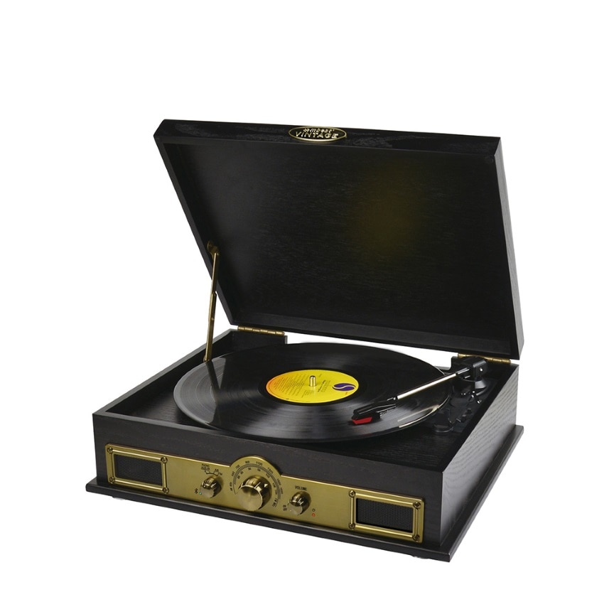 turntable with bluetooth speakers