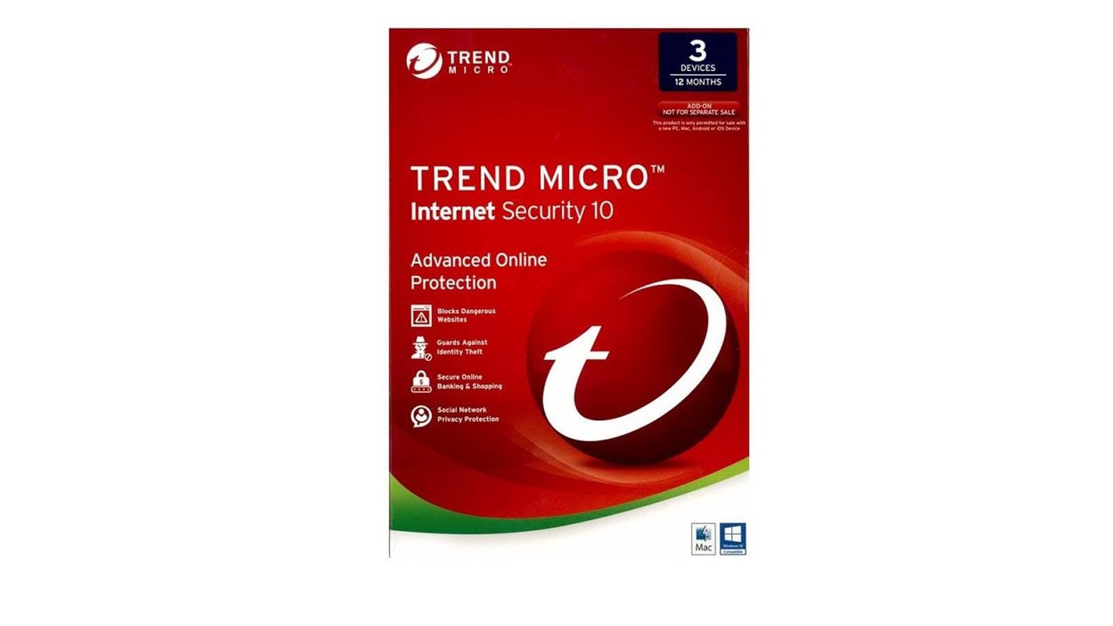 Trend Micro Internet Security OEM 3 Devices 1 year TICIWWMBXSBXEO | Buy