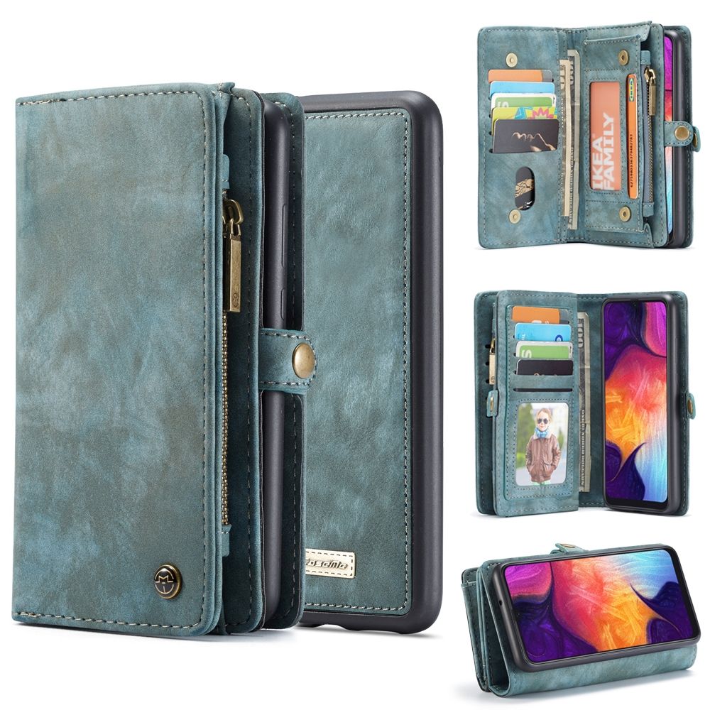 For Samsung Galaxy S10 5G Case Blue PU Leather Folio Cover ...