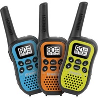 UH45-3 UNIDEN 80Ch 0.5W UHF Handheld CB 3Pk With Kid-Z Mode
