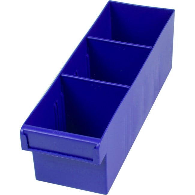 1h012b Fischer Plastic Blue 300mm Medium Parts Tray Storage Drawer