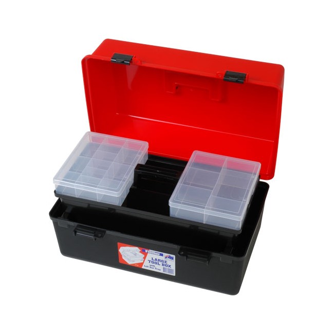 1H126 FISCHER PLASTIC 19" Large Tool Box Fischer Plastic Includes 2