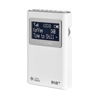 DPR39 SANGEAN White DAB+/FM Pocket Radio 5 Presets Includes Headphone 10 Presets (5X Dab & 5X FM)