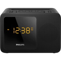 AJT5300 PHILIPS Bluetooth Clock Radio Black Uni Charging Dock Bluetooth Enabled BLUETOOTH CLOCK