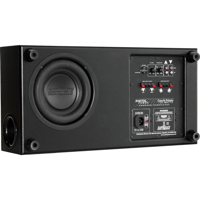 CP8 EARTHQUAKE 150W Couch Potato Subwoofer Slim 7 Inch Tall CP8 Built In 150 Watt Amplifier