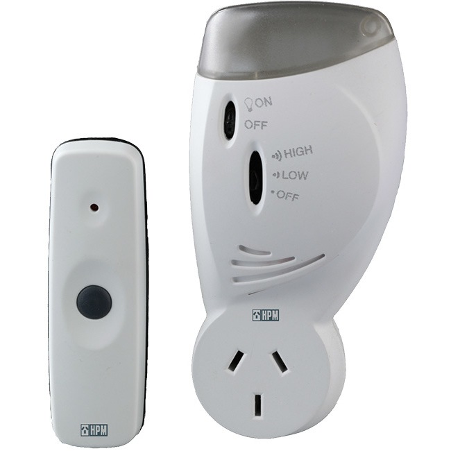 D641/PIFL HPM 70M 240V Wireless Door Chime With Flashing Light 240V
