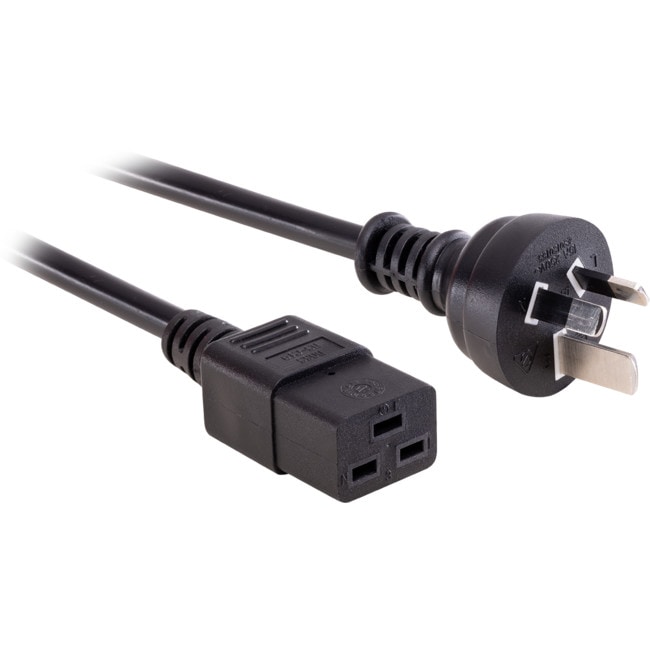 50cm AU Mains Power Lead Cable Cord AU 3-Pin to 2x IEC Twin Kettle Plugs 240V