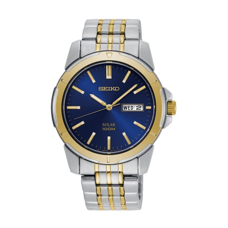 seiko blue face dive watch