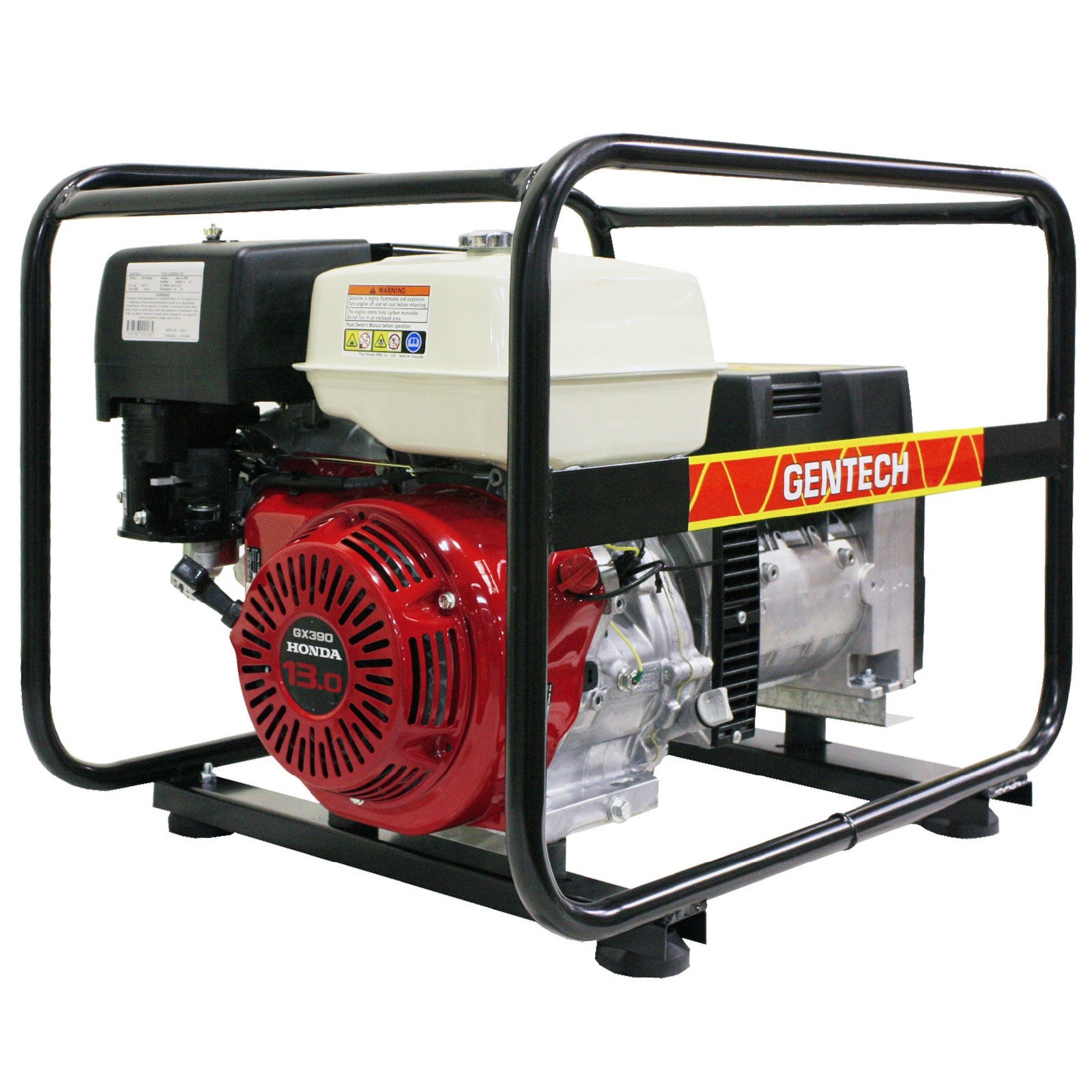 3 Phase Generator Honda GX390 Gentech Quiet Portable 13HP Petrol Power