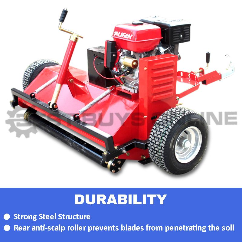 ATV Flail Mower 5ft 15 HP Electric Start Tow Behind Quad Bike 1500mm