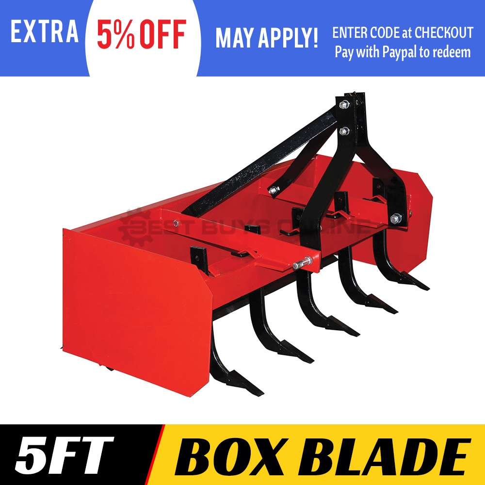 Box Blade 5 ft Grader Scraper adjustable height Rippers Tractor 3 point linkage Buy Industrial