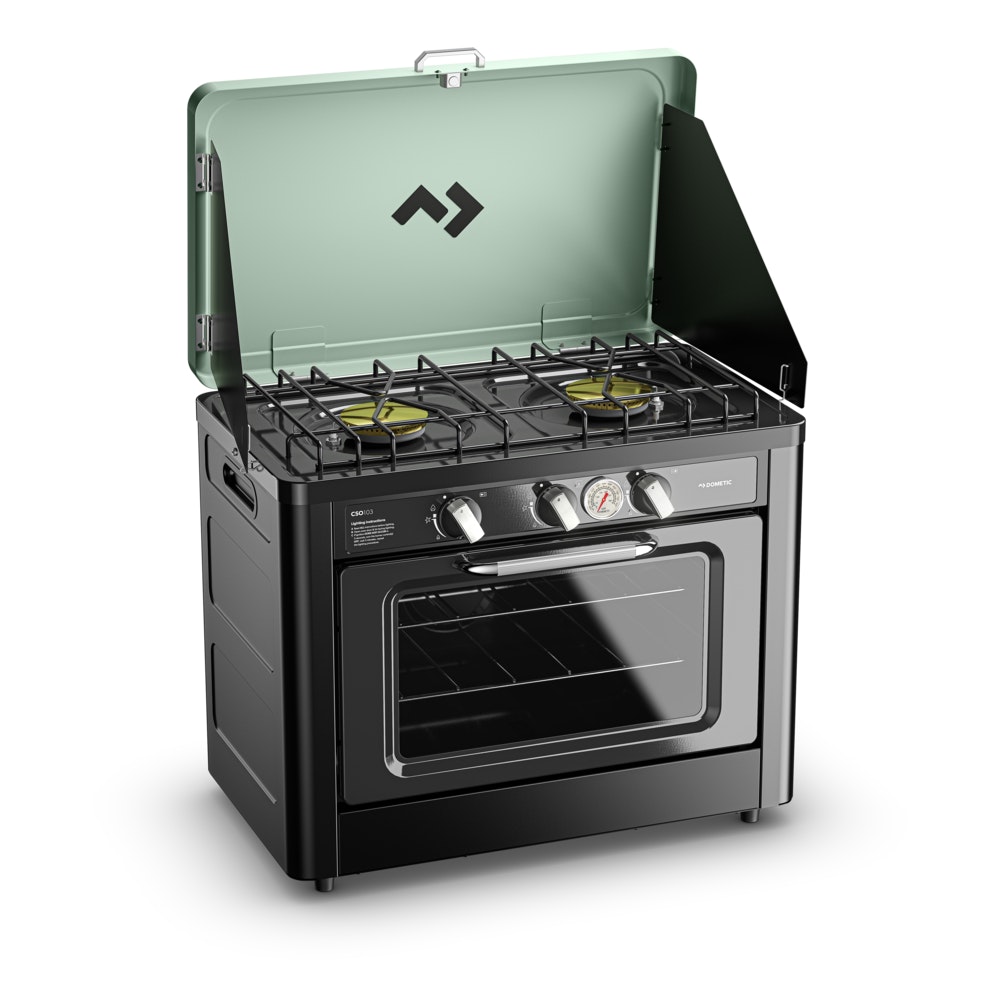 Portable Oven & Stove Top Dometic Camping Cooktop LPG Gas 2Burner