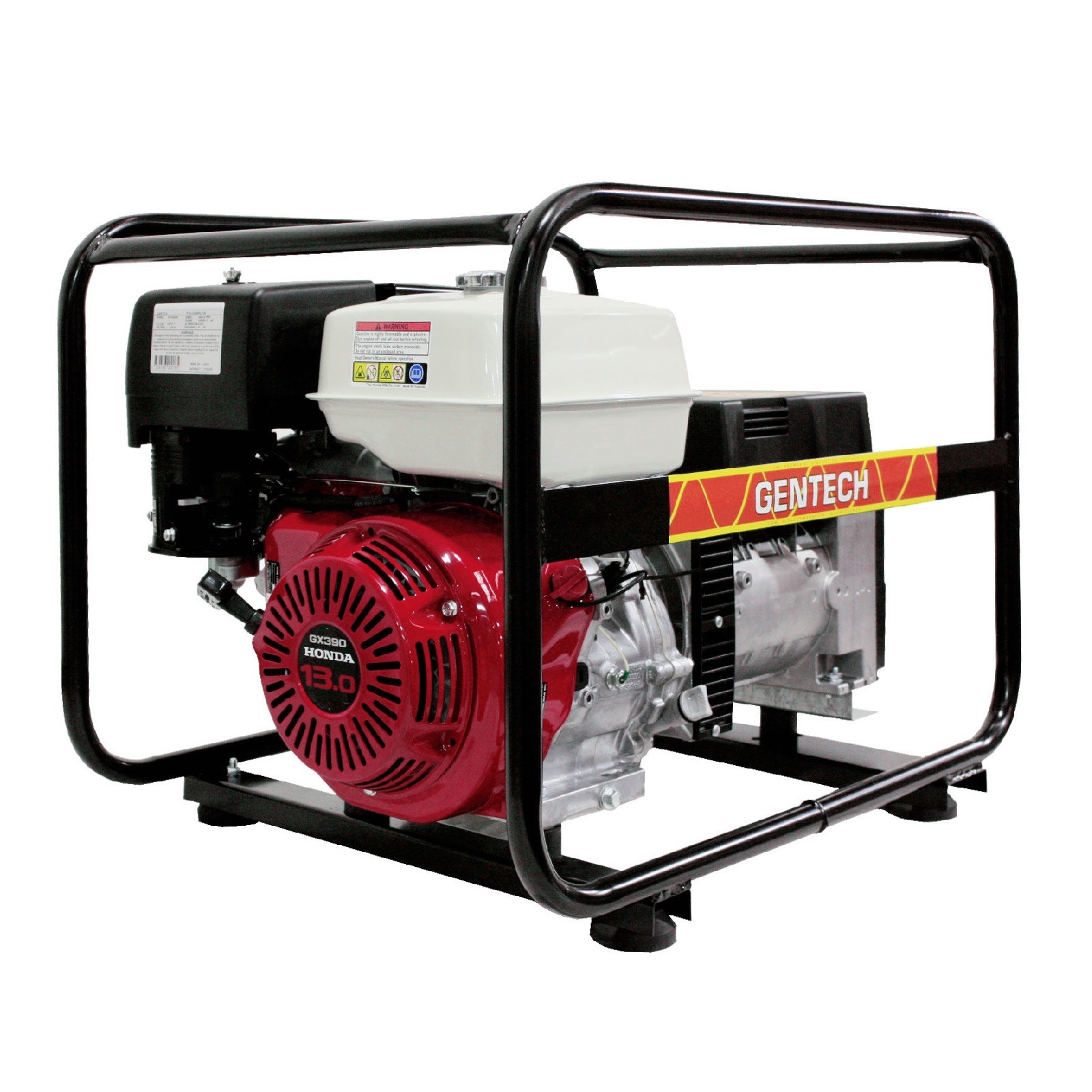 Honda Generator GX390 Portable Gentech 8kVA 13HP Petrol Power EP8000HSR ...