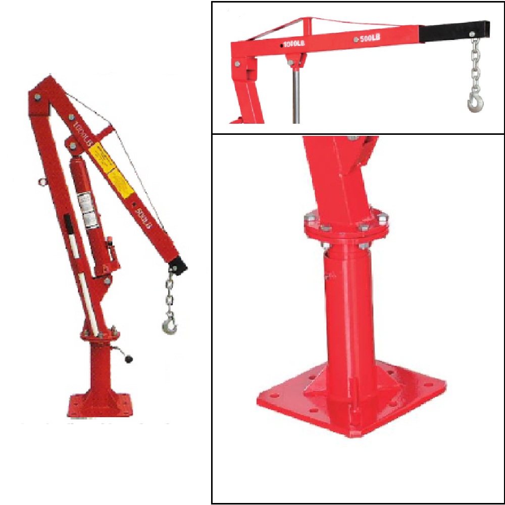 Hydraulic Crane Swivel Base 450 kg 1000 lbs pickup UTE Car Truck Lift