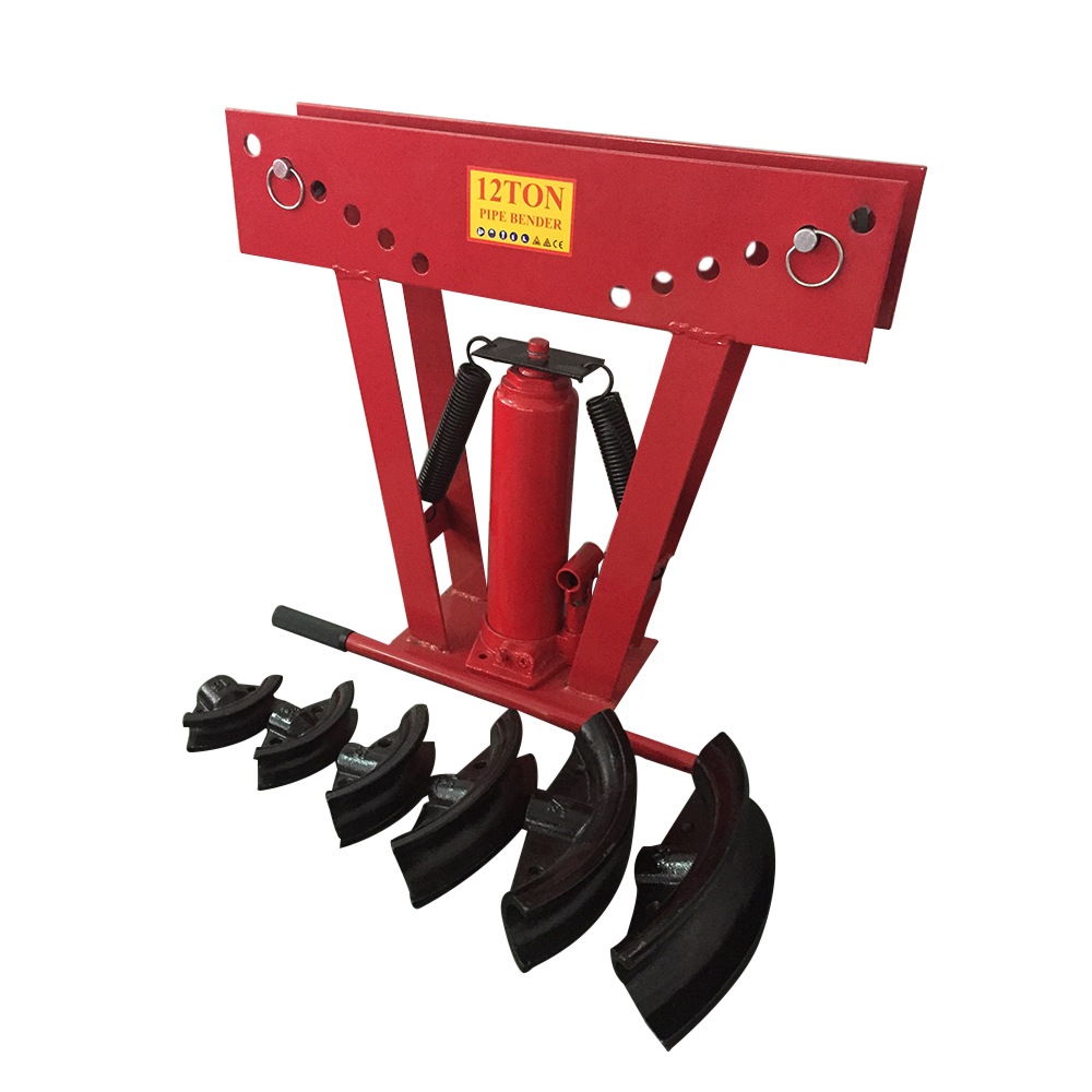 Hydraulic Pipe Bender 12 Ton 6 Dies Portable Tube Jack Bending Machine