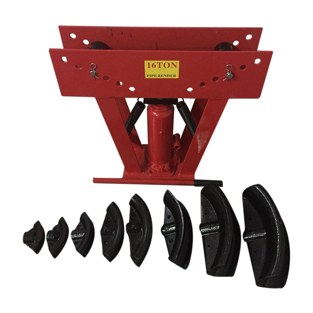 Hydraulic Pipe Bender 16 Ton Portable Heavy Duty Metal Steel Bending 8