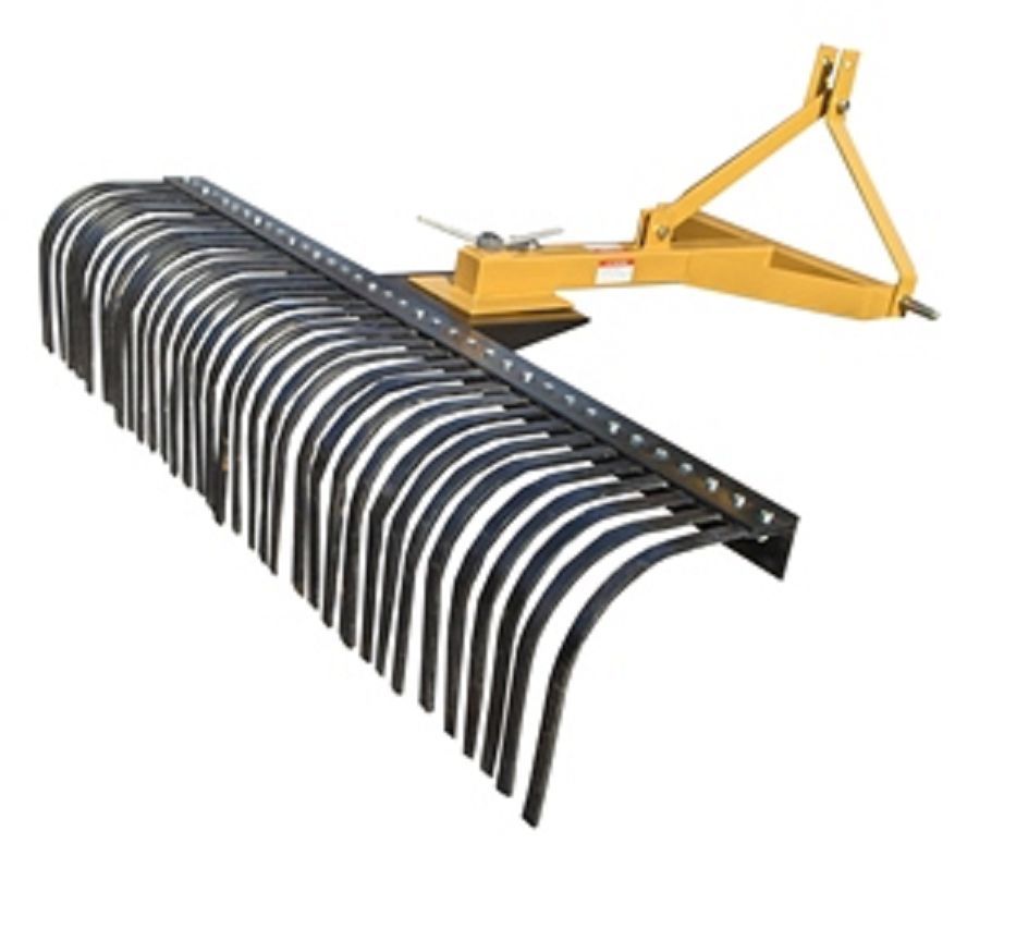 Landscape Stick Rake 4 ft 120cm / Rock Rake suit Tractor 3 point ...