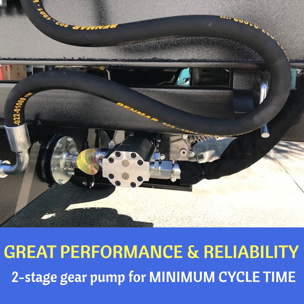 Log Splitter 40 Ton Hydraulic 13 HP Electric Start Engine Black Diamond