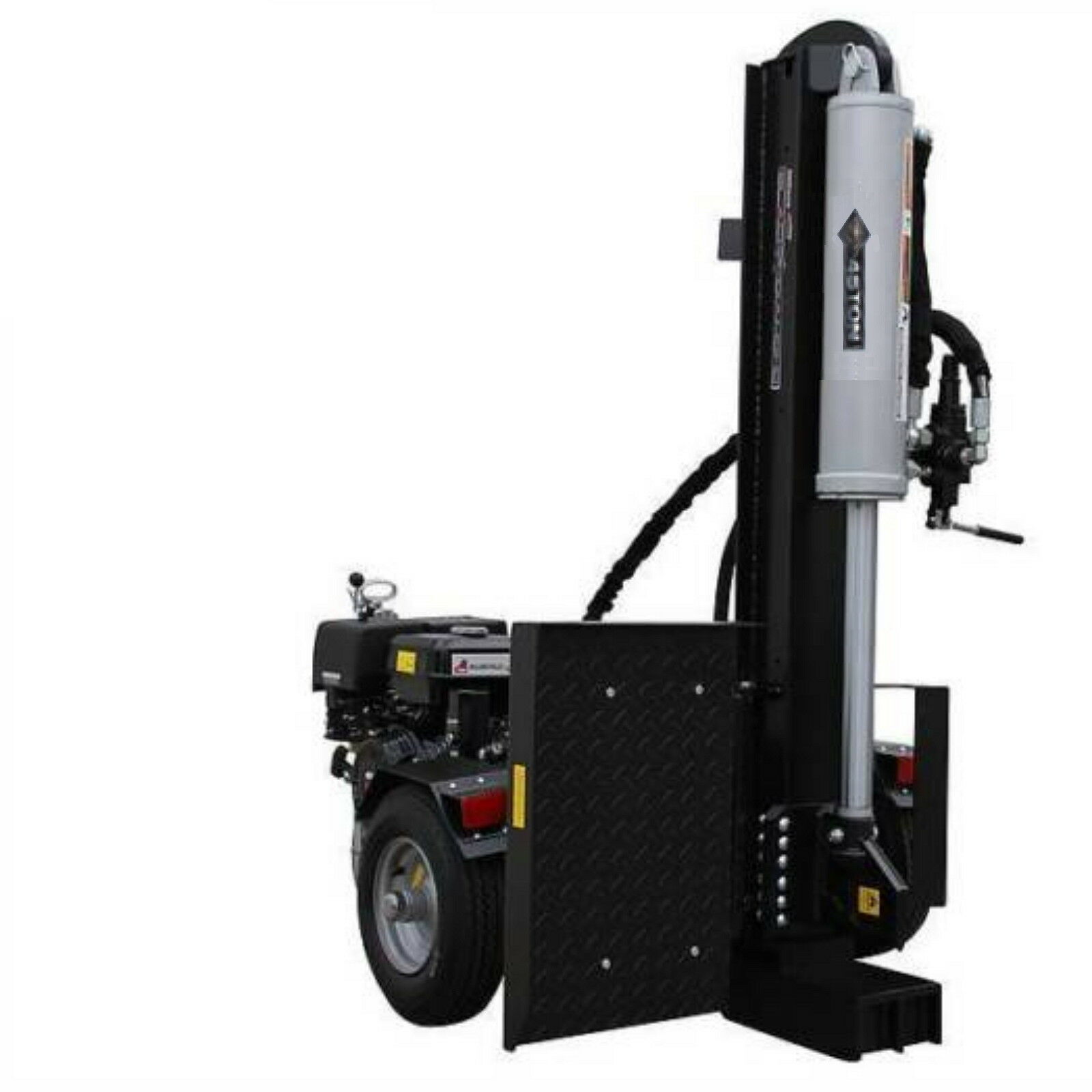 Log Splitter 45 Ton Hydraulic Black Diamond 15HP Petrol Engine Jockey