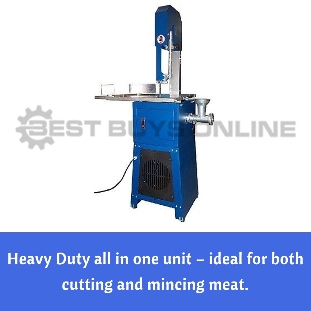 Meat Cutting Band Saw 10" with Meat Mincer Bandsaw Sausage Filler