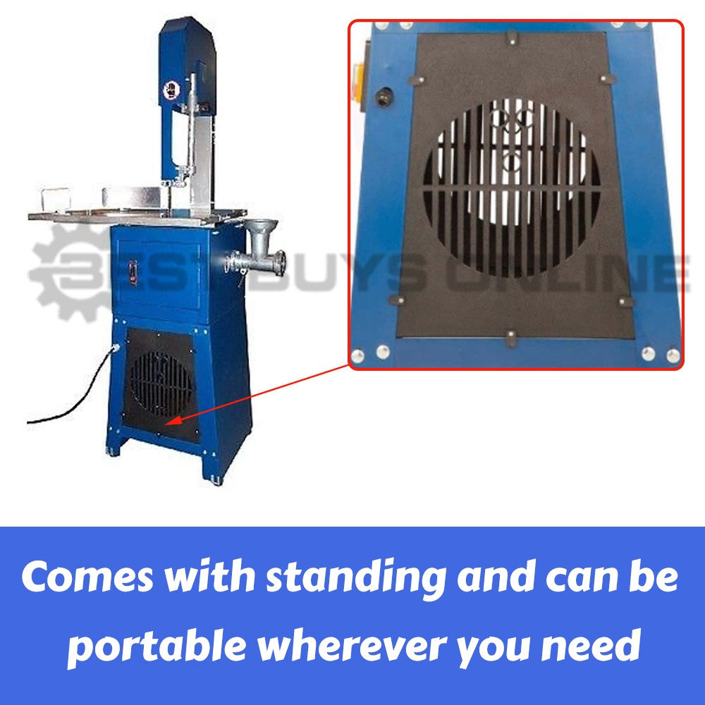 Meat Cutting Band Saw 10" with Meat Mincer Bandsaw Sausage Filler