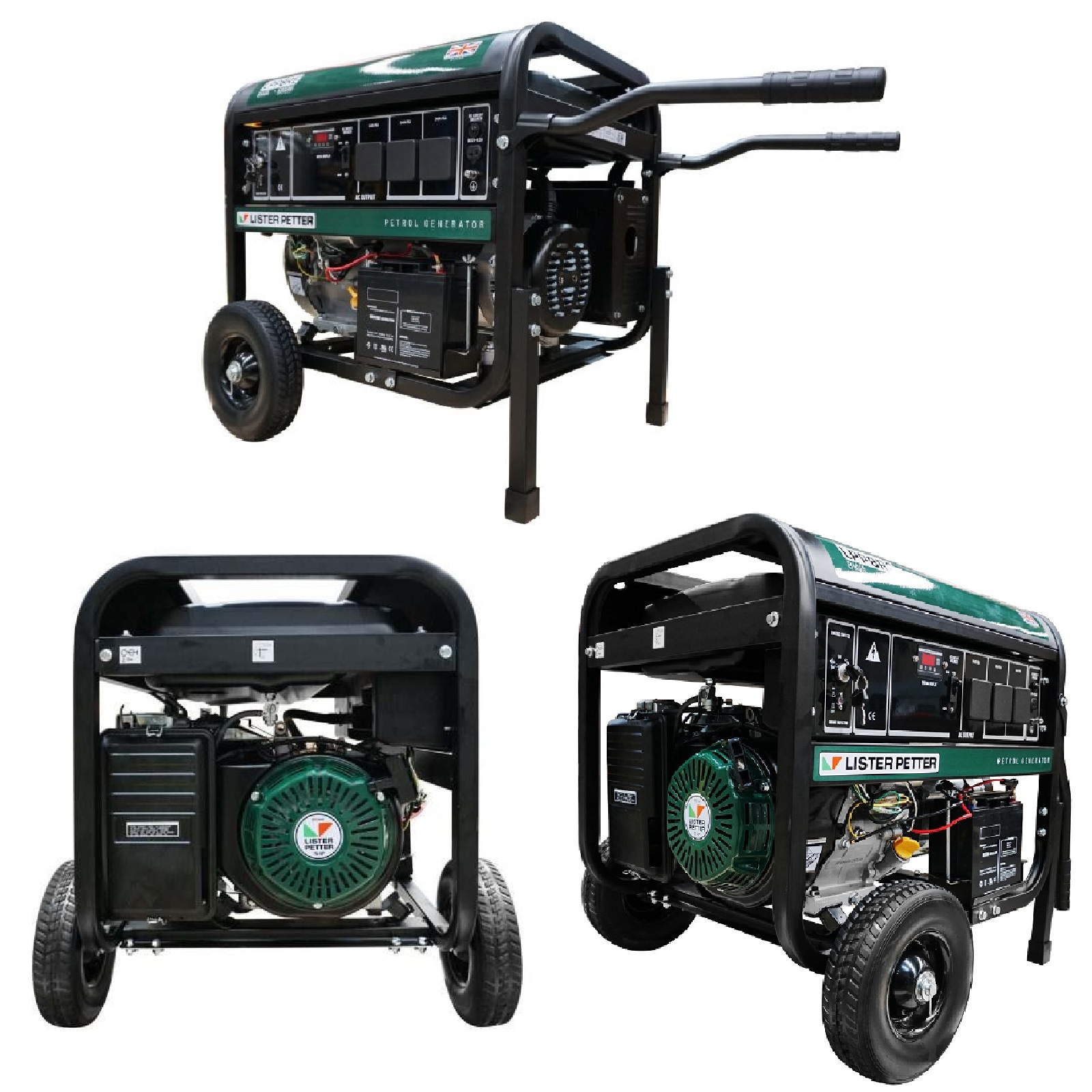 Portable Generator 8 kVA 15 HP Petrol Lister Petter Engine Electric