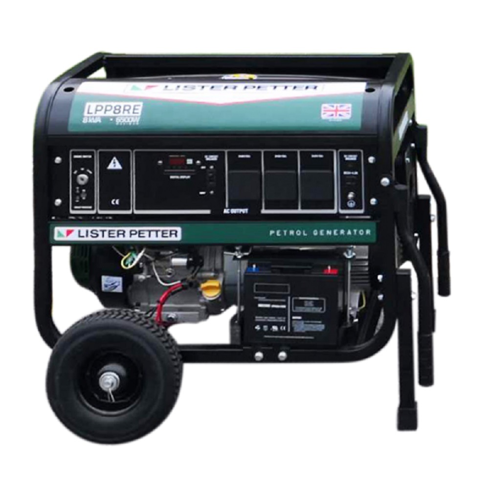 Portable Generator 8 kVA 15 HP Petrol Lister Petter Engine Electric