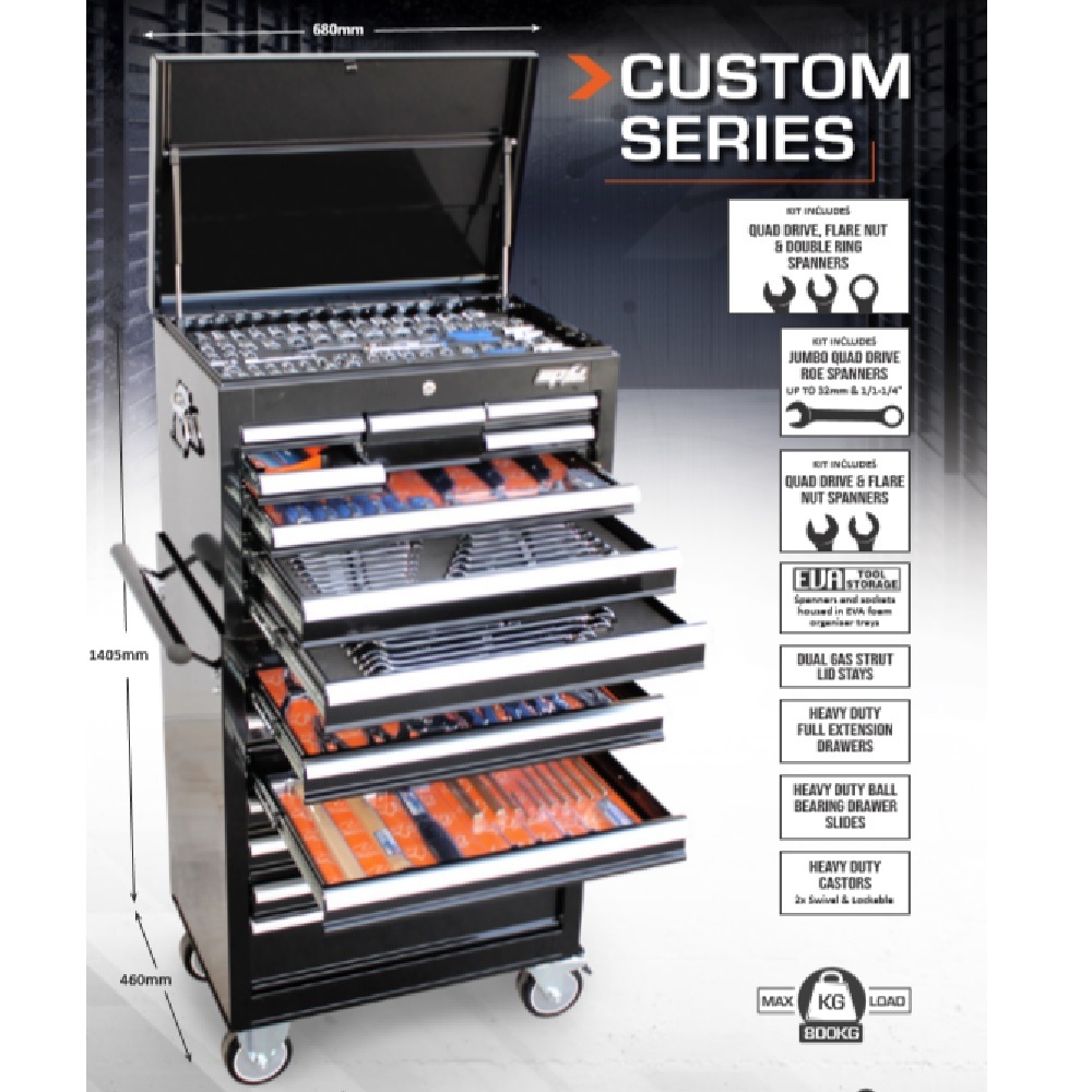 Sp Tool Kit 353 Pcs Sp50110 Tool Box Roller Cabinet 15 Drawer